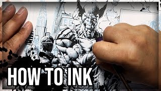 How to Ink Using a Dip Pen ft. Pro Inker Jimmy Reyes