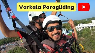 Paragliding in Varkala Beach Kerala Best Things to Do in Kerala Paragliding Charge Rs.3800