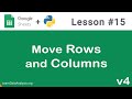 Google Sheets API in Python | Move Rows and Columns