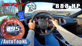 888HP Dodge Challenger HELLCAT on AUTOBAHN [NO SPEED LIMIT] by AutoTopNL
