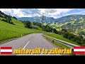 Driving from mittersill to zillertal austria