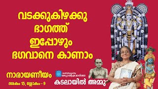 narayaneeyam|വടക്കുകിഴക്കുഭാഗത്ത് ഇപ്പോഴും ഭഗവാനെ കാണാം|ദശകം 15 | ശ്ലോകം-9