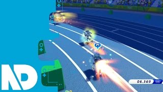 [Mario & Sonic Rio 2016 Wii U] 4x 100m Relay Gameplay
