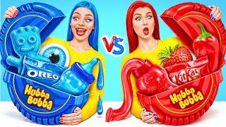 Red Food vs Blue Food Challenge | Funny Situations by Multi DO Challenge