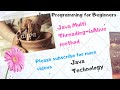 Java MultiThreading isAlive method