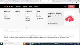 AWS S3 Event Notification using Serverless Framework