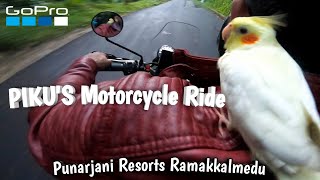 PIKU Loves Motorcycle Ride | Punarjani Resorts Ramakkalmedu | Bird Riding Motorcycle