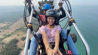 बघा aarohi हवेत उडाली 😂👆🏻paramotoring चा थरारक अनुभव || Rushikesh Gadekar Vlogs