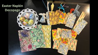 Easter Decoupage with Napkins and Tissue Paper