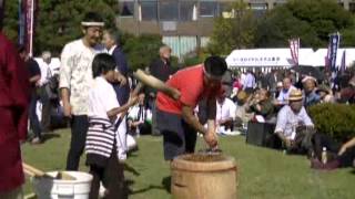 2012年稲門祭 大隈庭園 餅つき