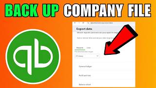 How To Back Up A Company File In QuickBooks Online (2026) (Step By Step Guide)