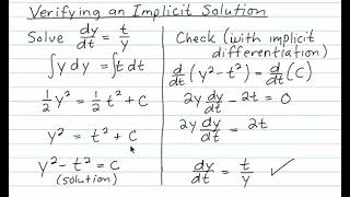 0102 Verifying Implicit Solutions