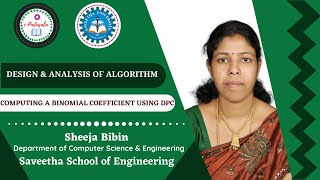 COMPUTING A BINOMIAL COEFFICIENT USING DPC