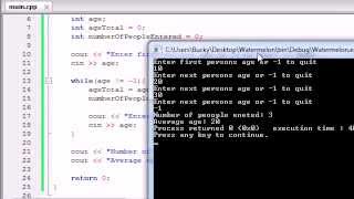 Buckys C++ Programming Tutorials - 20 - Sentinel Controlled Program
