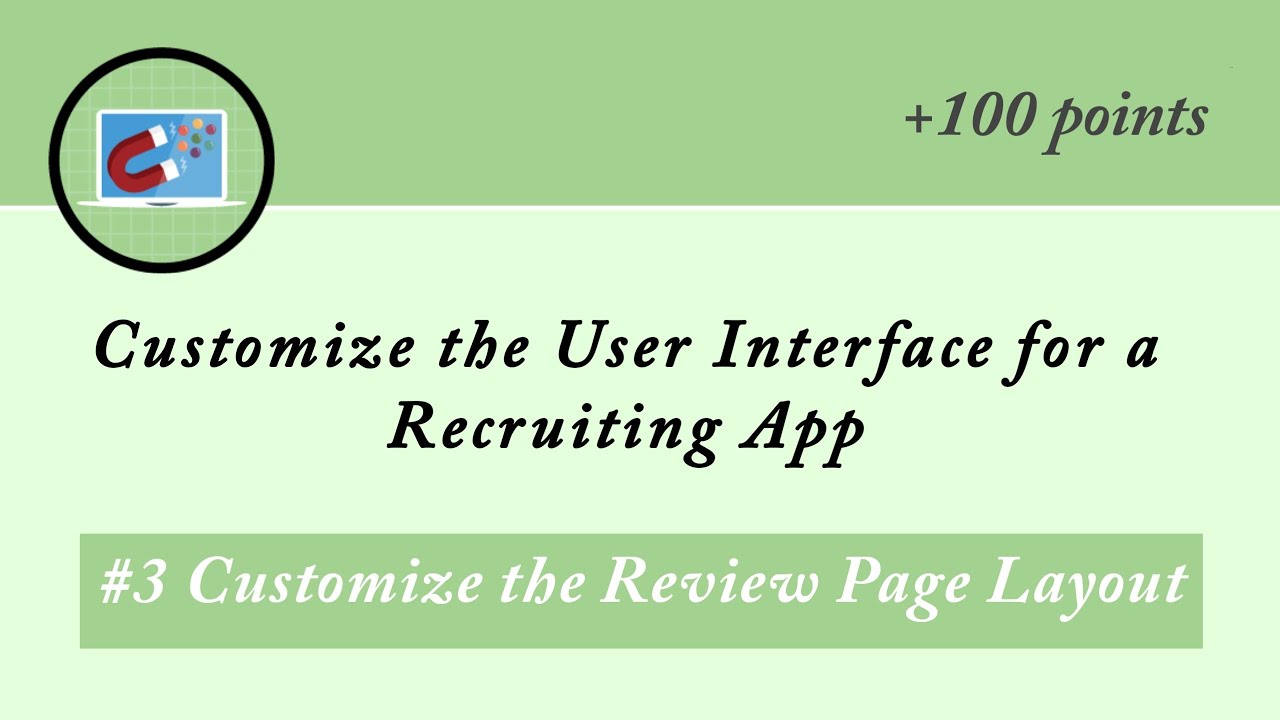 Customize The Review Page Layout Customize The User Interface For A