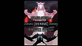 Slick Evolved Godzilla #vs Hakaishin Godzilla | #godzilla @slick4785 @jimbocc1291 #edit #battle