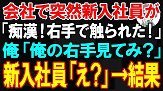 【スカッと】会社で突然新入社員が「コイツ痴漢！右手で触られた！」俺「俺の右手見てみ？」新入社員「え？」→新入社員絶句の結果【朗読】【修羅場】