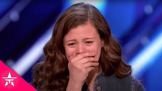 13-Year-Old Singer Breaks Down Before Singing But After..SHE SHOCKS!|  America's Got Talent 2020