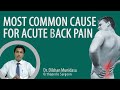 Most Common Cause for acute back pain