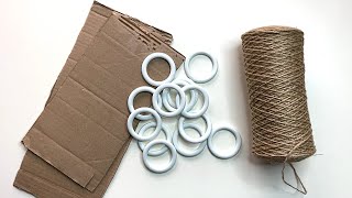 DIY 3 jute and cardboard basket ideas | Home decor