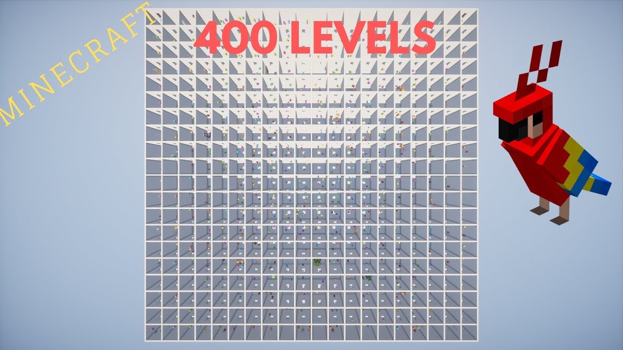 400 Levels Minecraft Map Youtube