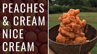 Peaches & Cream Nice Cream (Vegan, WFPB)