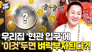 오늘부터 현관 입구에 '이것' 놓아보세요! 우리집을 순식간에 부자로 만들어주는 재물운 상승 비방법🏠💰