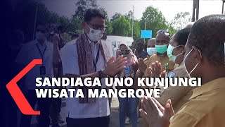 Menteri Pariwisata Dan Ekonomi Kreatif Sandiaga Uno Kunjungi Wisata Mangrove Sorong