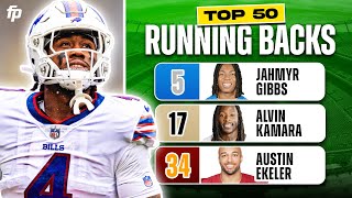 WHAT HAPPENED TO THE RBs? ⎮Top 50 Running Backs Ranks, Tiers & Analysis (2024 Fantasy Football)