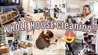WHOLE HOUSE CLEAN WITH ME 🥱 Real Life Cleaning Routine :: Extreme Cleaning Motivation 2023