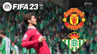 Real Betis Vs Manchester United  | UEFA Europa League 2022/23 | FIFA 23 Gameplay
