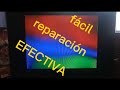 CÓMO reparar TV con PANTALLA magnetizada Fácil y Rápido