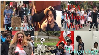 Diml Bet ఇలాంటి Video ఎప్పుడుా చుాసి ఉండరు | Telugu vlogs in USA| zombie walk USA Telugu vlog