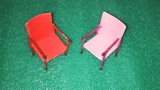 how to make a beautifull doll chair , DIy doll chair cute and easy ,