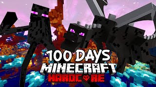 I Survived 100 Days in Hardcore Minecraft in a MODDED END ONLY World... Here's What Happened