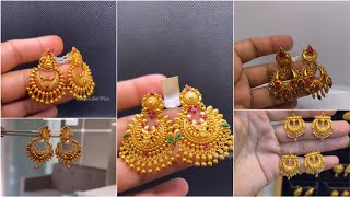 ಬರಿ 4 ಗ್ರಾಂ ಚಿನ್ನದಿಂದ🪙 ಕಿವಿ ತುಂಬ ಕಾಣುವಂತ  chandbali earrings🥰, wow 🤩 ಎಷ್ಟು ಚನ್ನಾಗಿದೆ ನೀವೇ ನೋಡಿ.