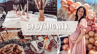 Boho Baby Shower Prep With Me | DIY Balloon Garland, Games, Food, Decor, Party Favors, and MORE!