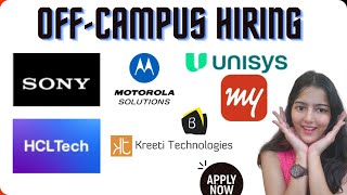 OFF-CAMPUS HIRING || Apply Now ||  MUST WATCH