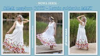 NOWA SERIA - Sama uszyłam OOTD - Sukienka maxi Francesca