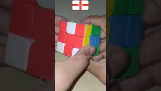 How to make England  flag 🇬🇧 on rubiks cube || How to makes flag on Rubik's cube || #viral#trending