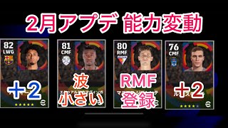 【ラリーガ編】2/20アップデートで能力変更があった選手を紹介！【イーフト】【efootball】