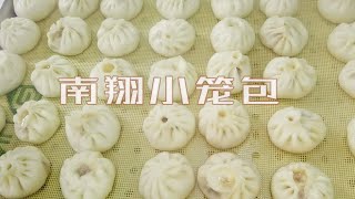 【南翔小笼包】小巧玲珑晶莹剔透，一口一个好吃极了，老师傅教你调馅秘诀