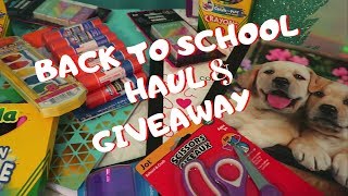 Back to School Supplies Haul + Giveaway 2019