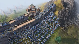 Age of Empires 4 - MASSIVE MOUNTAIN PASS DEFENSE