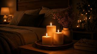 Cozy Piano for Deep Sleep 🌙 Warm Room Candlelight Ambience