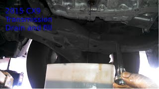 Transmission fluid drain and fill 2015 Mazda CX9