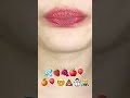 asmr emoji food 💦🍓🍇🍎🎈🍊🎈🤓💩⛄️ 이모지 먹방 sped up shorts emoji eting candy asmr