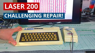 Broken LASER 200 8-bit computer from 1982 - A Challenging Repair! - Can it be fixed?