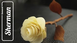 Роза из дерева