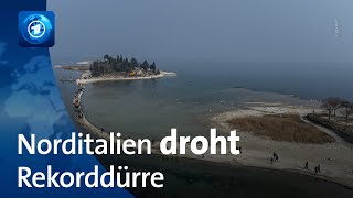 Dürre in Norditalien: Trockenheit auch am Gardasee